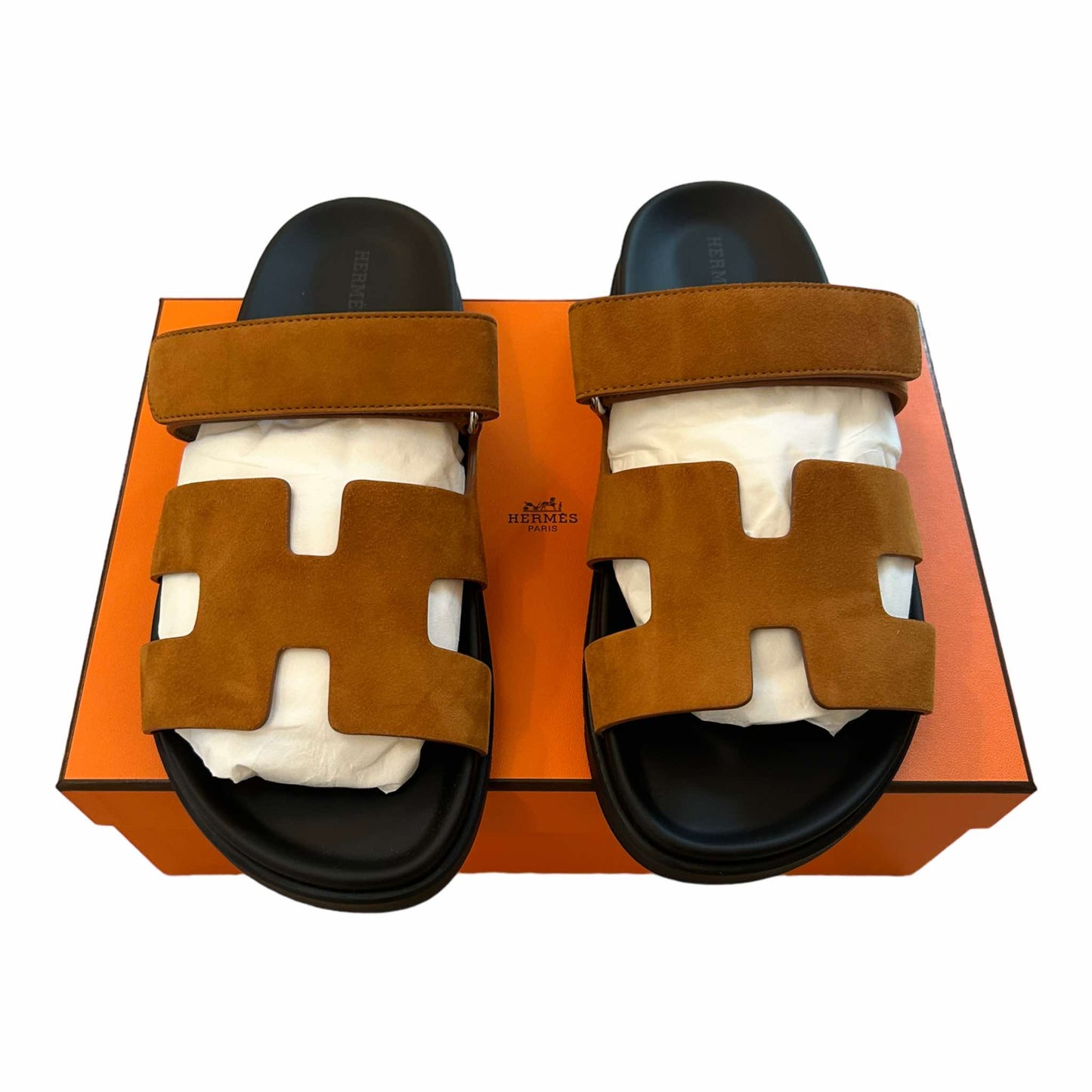 Hermès Chypre Sandals Naturel - Size EU 40.5