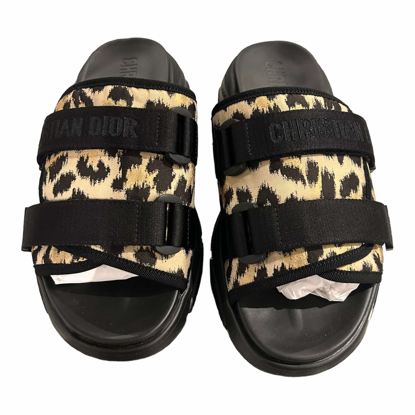 Dior D-Wander Leopard Slide - 39 EU / 6UK