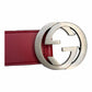 Gucci Red GG Belt - (105/42) - 546389