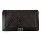 Chanel Black Paris Dallas Studded Clutch / Long Wallet