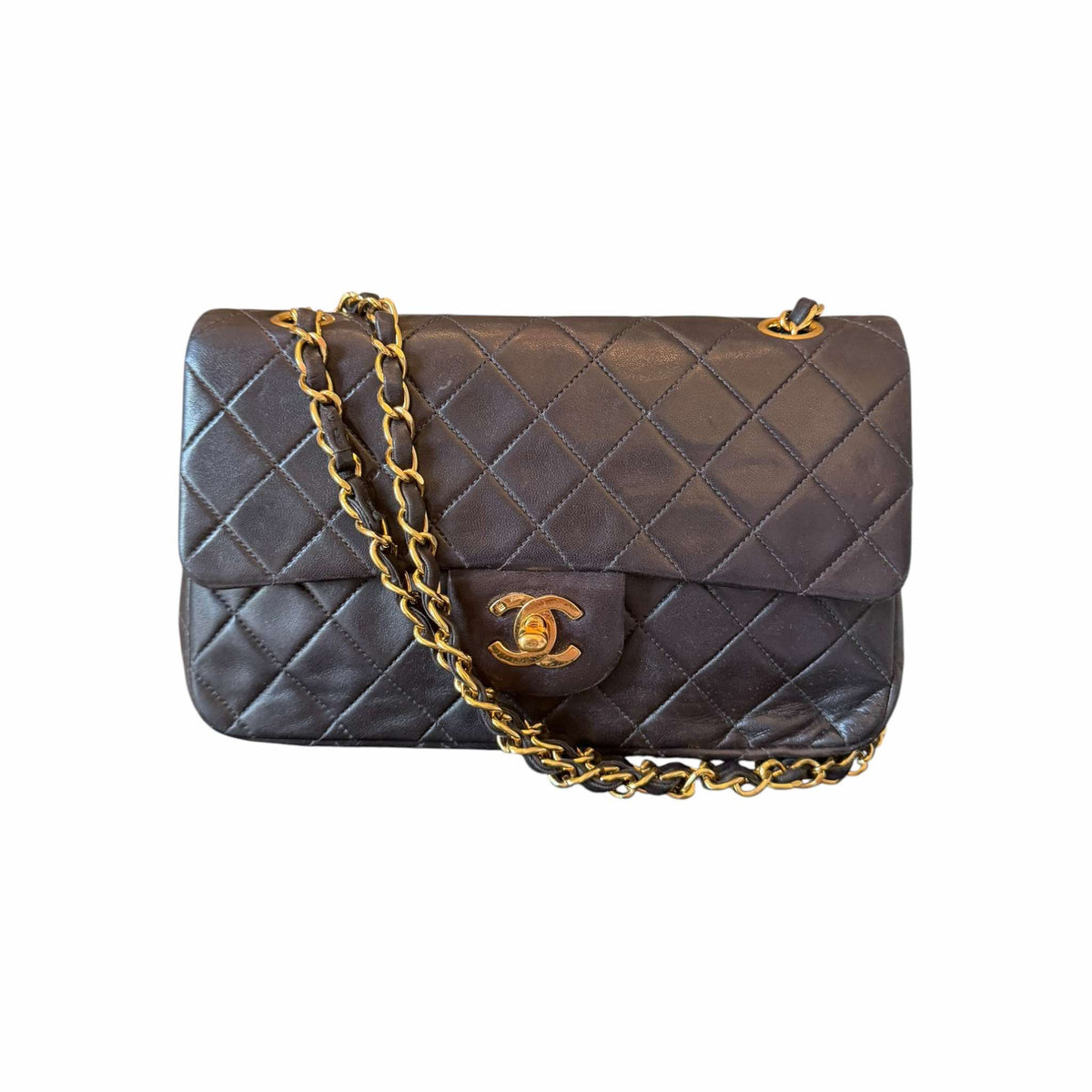 Chanel Vintage Medium Quilted Lambskin Double Flap