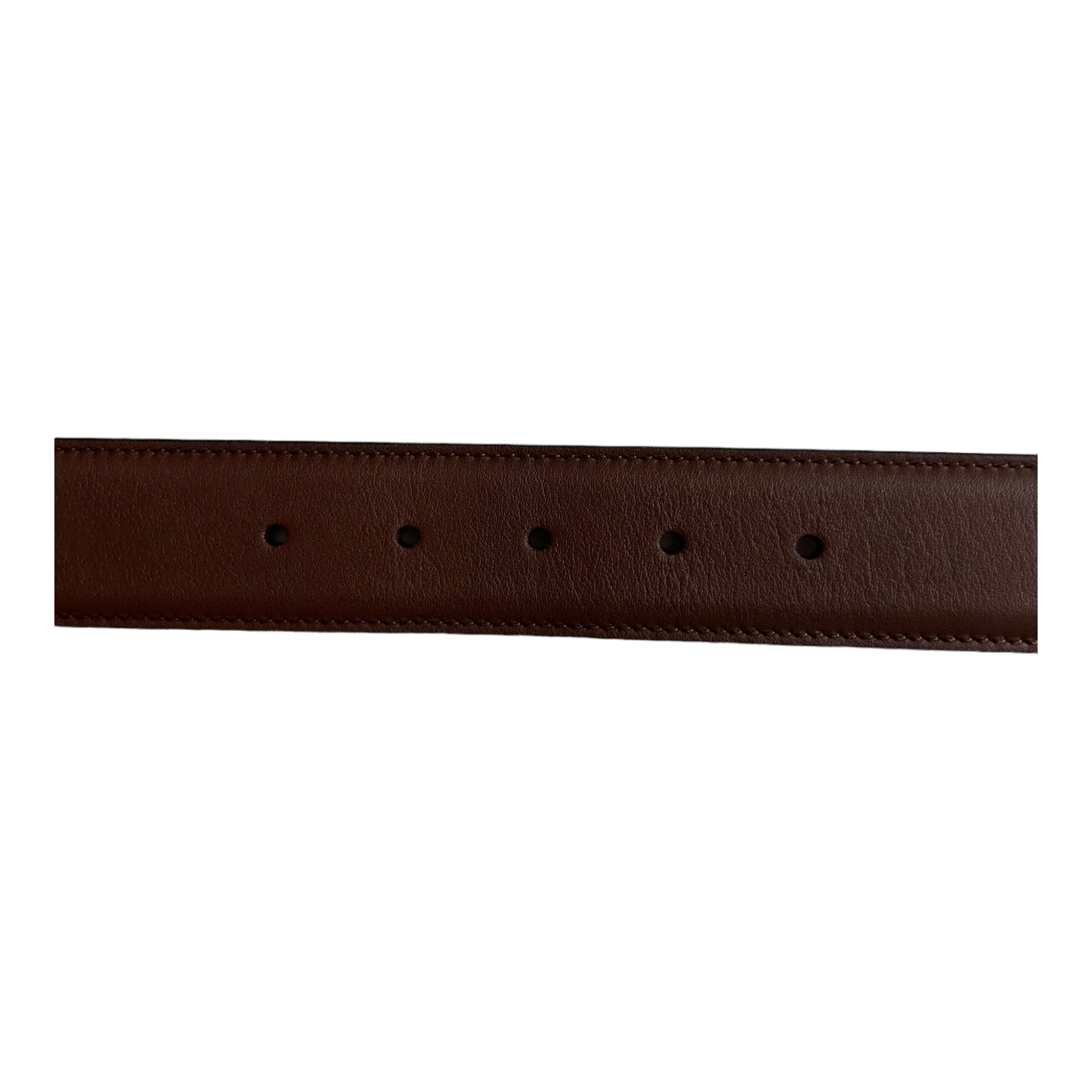 Gucci Brown Leather GG Belt - (90/36) - 370543