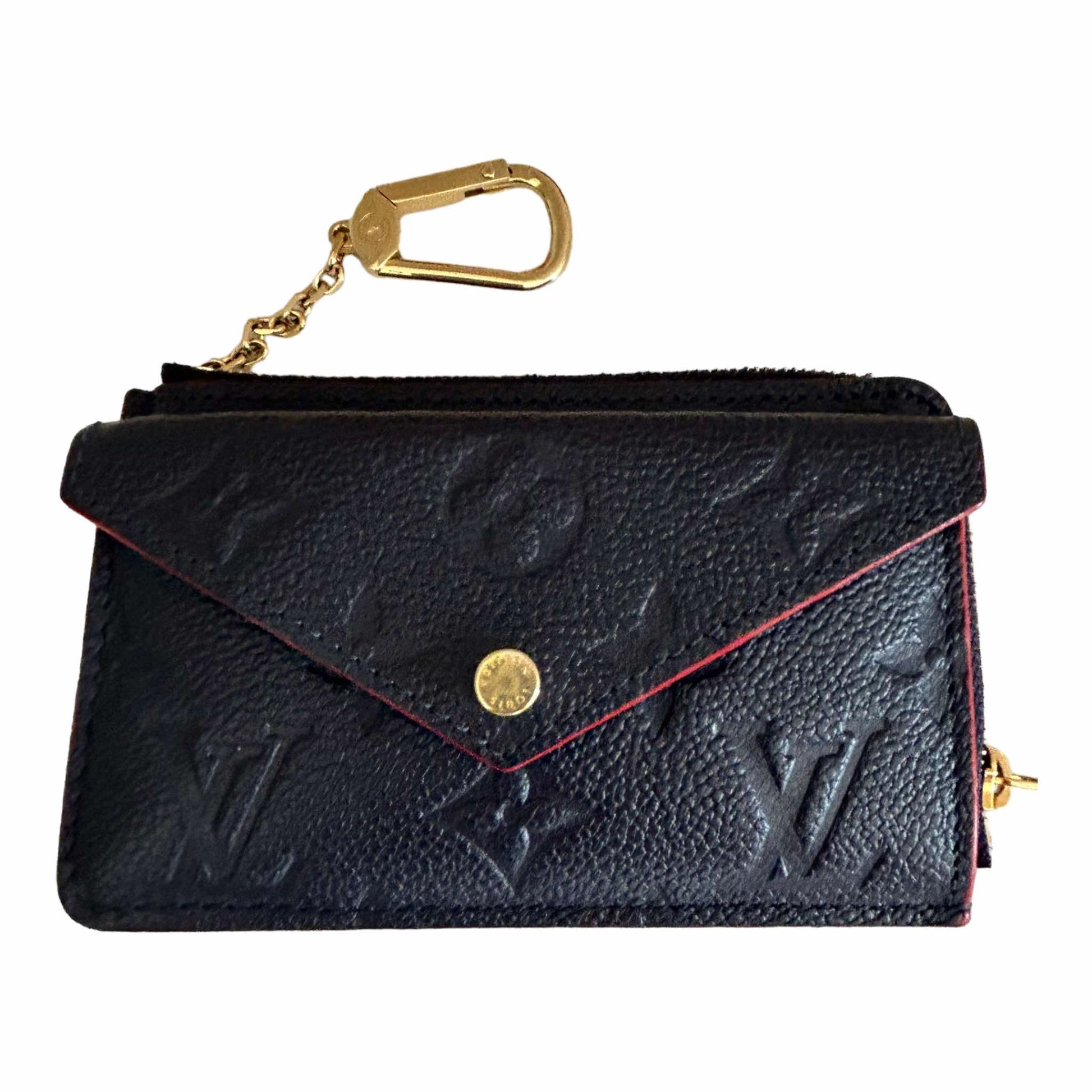 Bags  Recto Verso Card Holder Black Monogram Empreinte Leather
