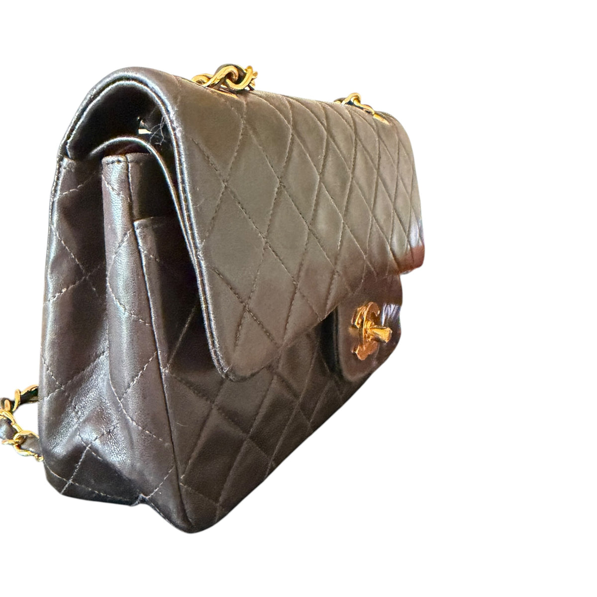 Chanel Vintage Medium Quilted Lambskin Double Flap