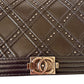 Chanel Black Paris Dallas Studded Clutch / Long Wallet