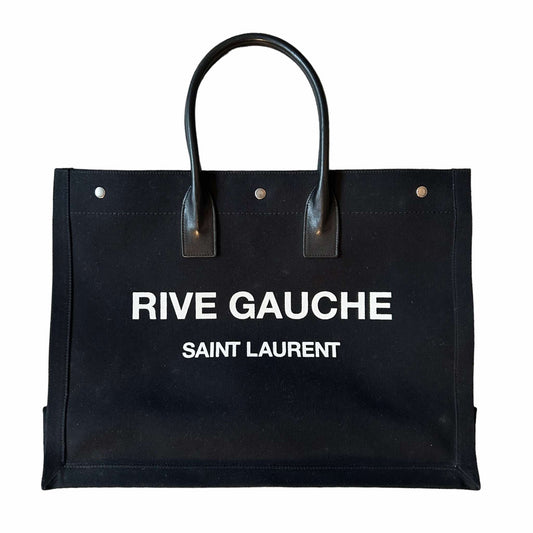 Saint Laurent Black Rive Gauche Tote
