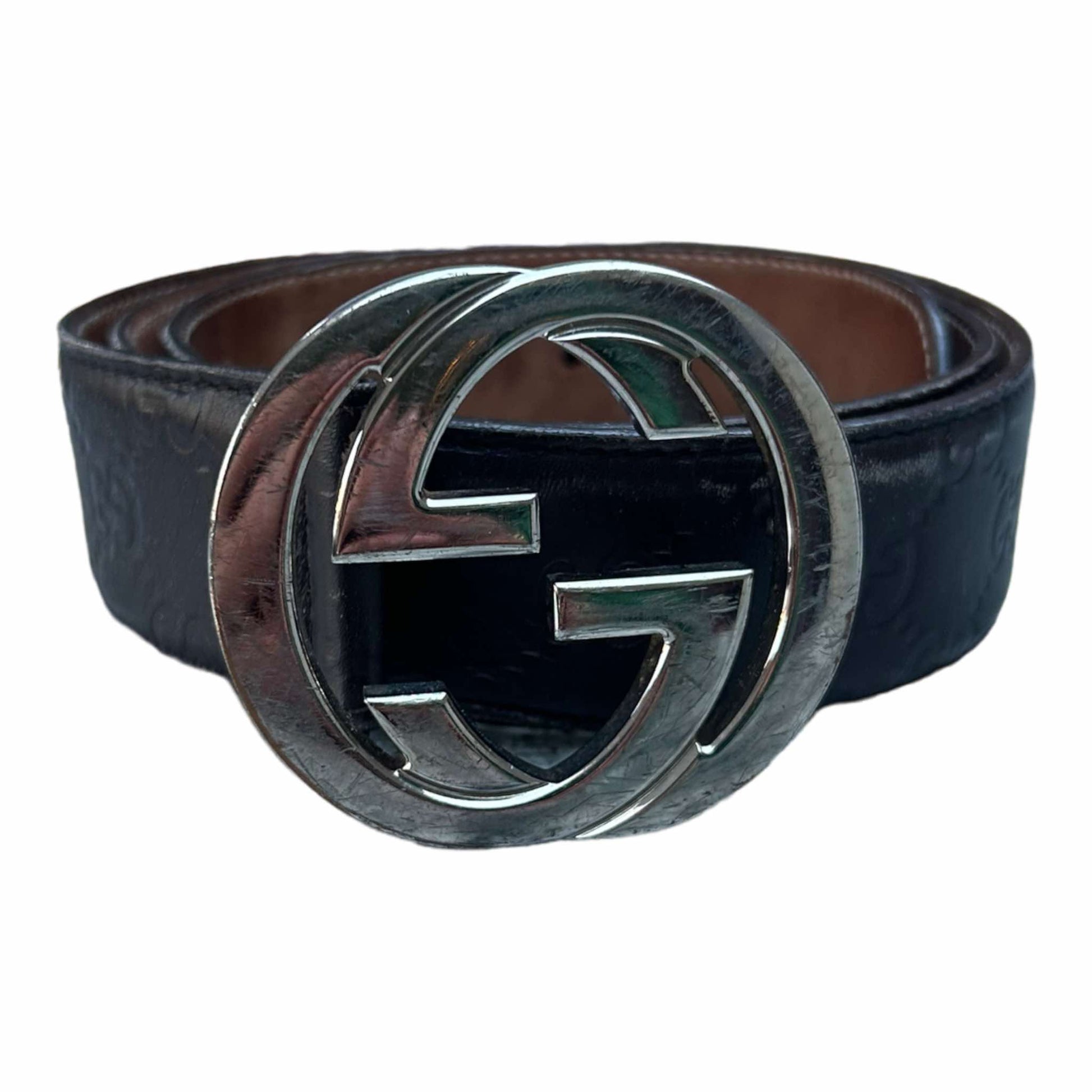 Gucci GG Brown Belt - (90/36) - 411924