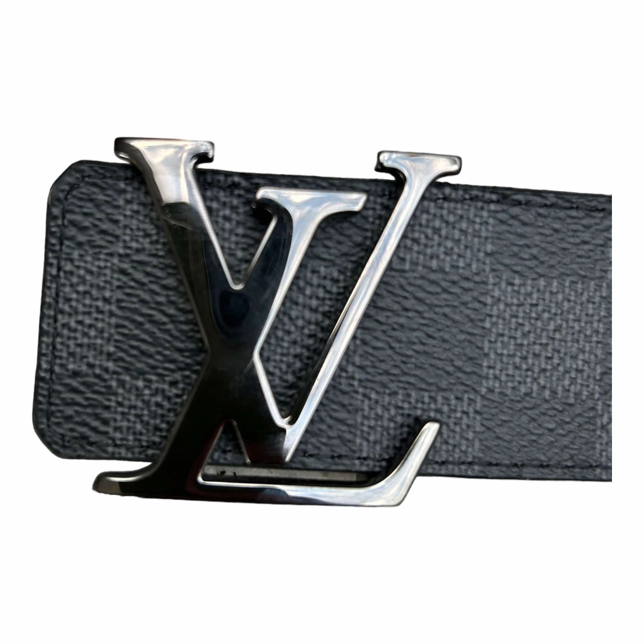 Louis Vuitton deals Initial Graphite Damier Belt Size 95/38