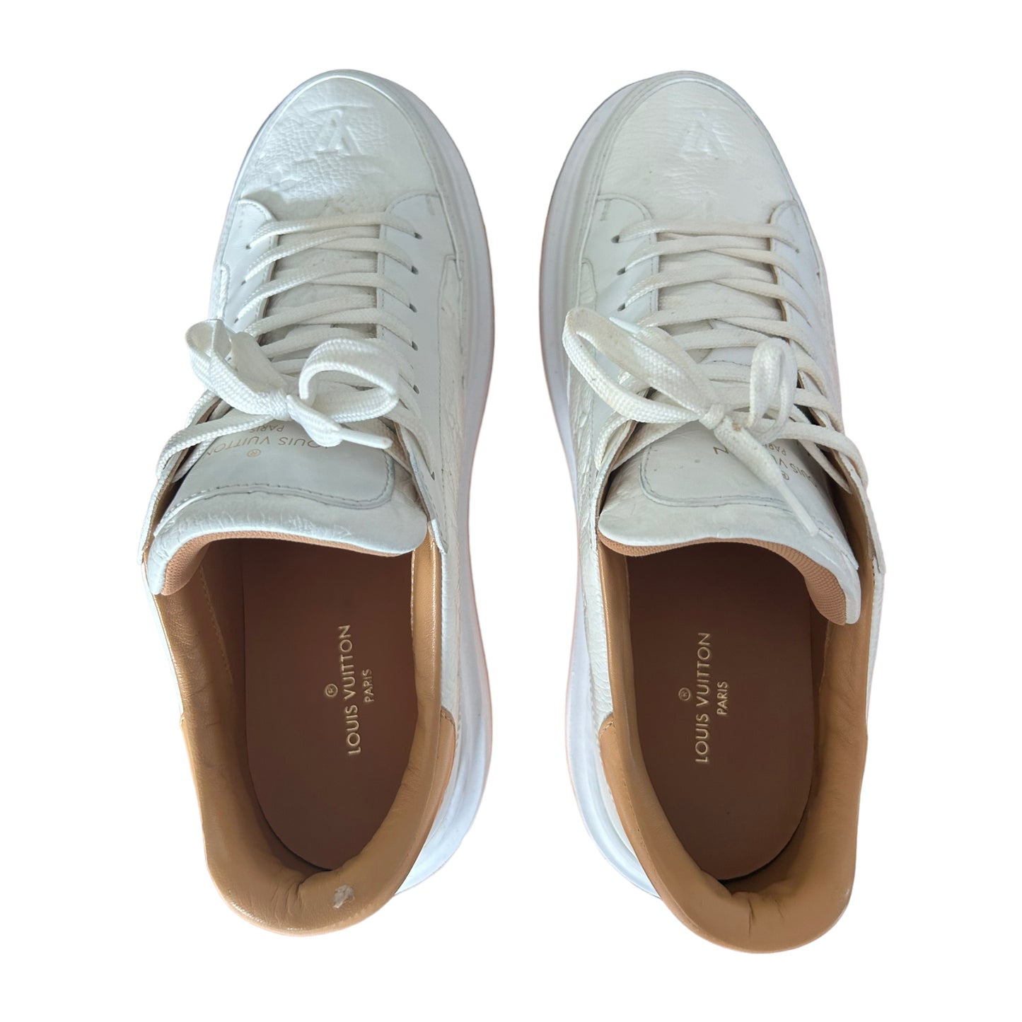 Louis Vuitton White Beverley Hills Trainers - 8.5 UK / 42.5 EU