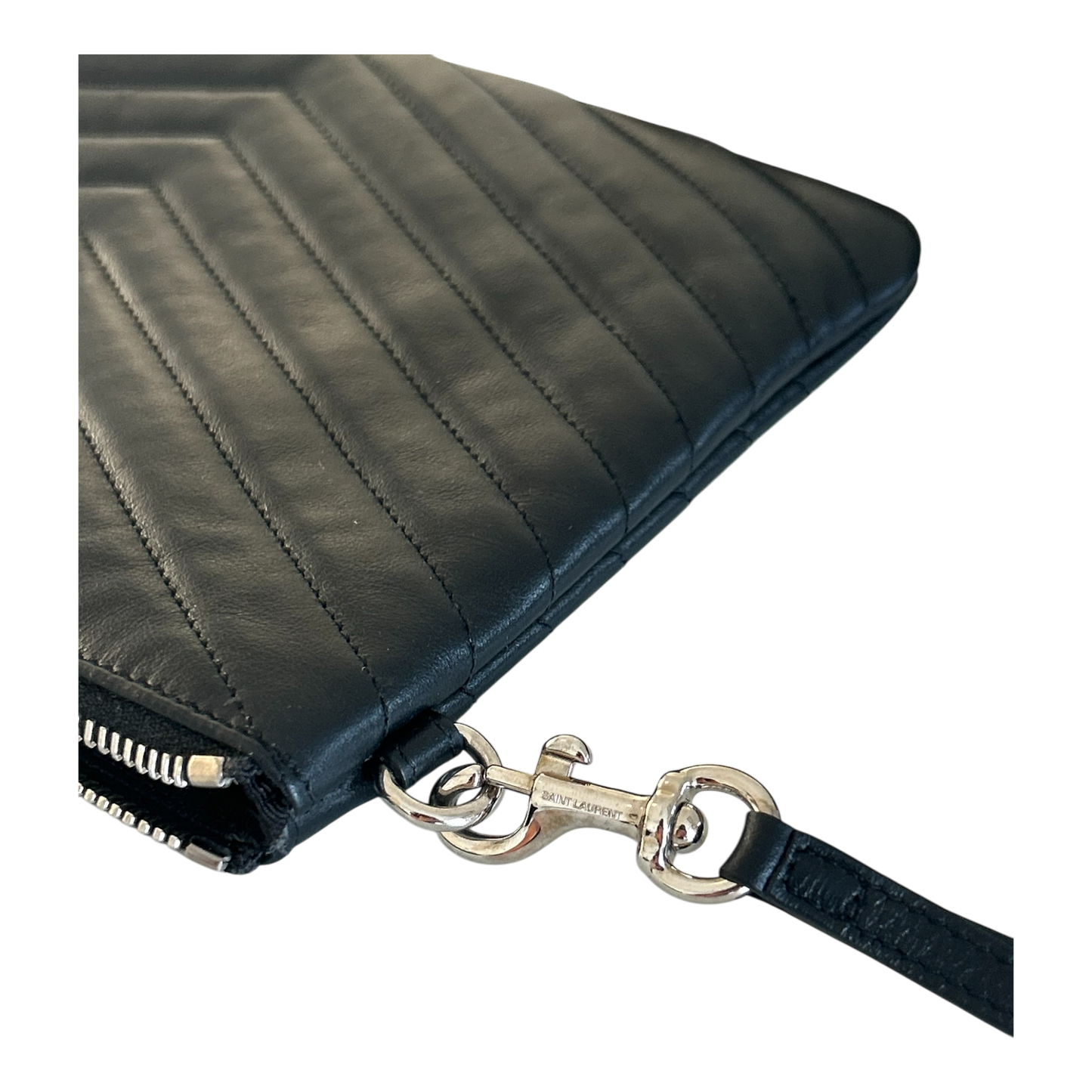 Saint Laurent Cassandre Matelassé Quilted A5 Pouch - 379039