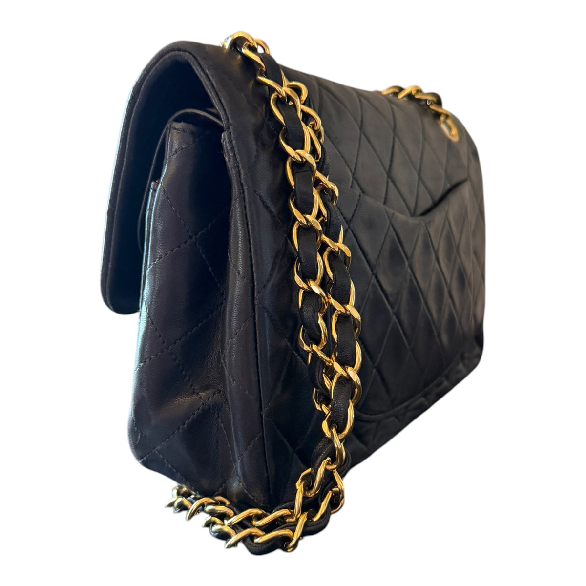 Chanel Vintage Medium Quilted Lambskin Double Flap