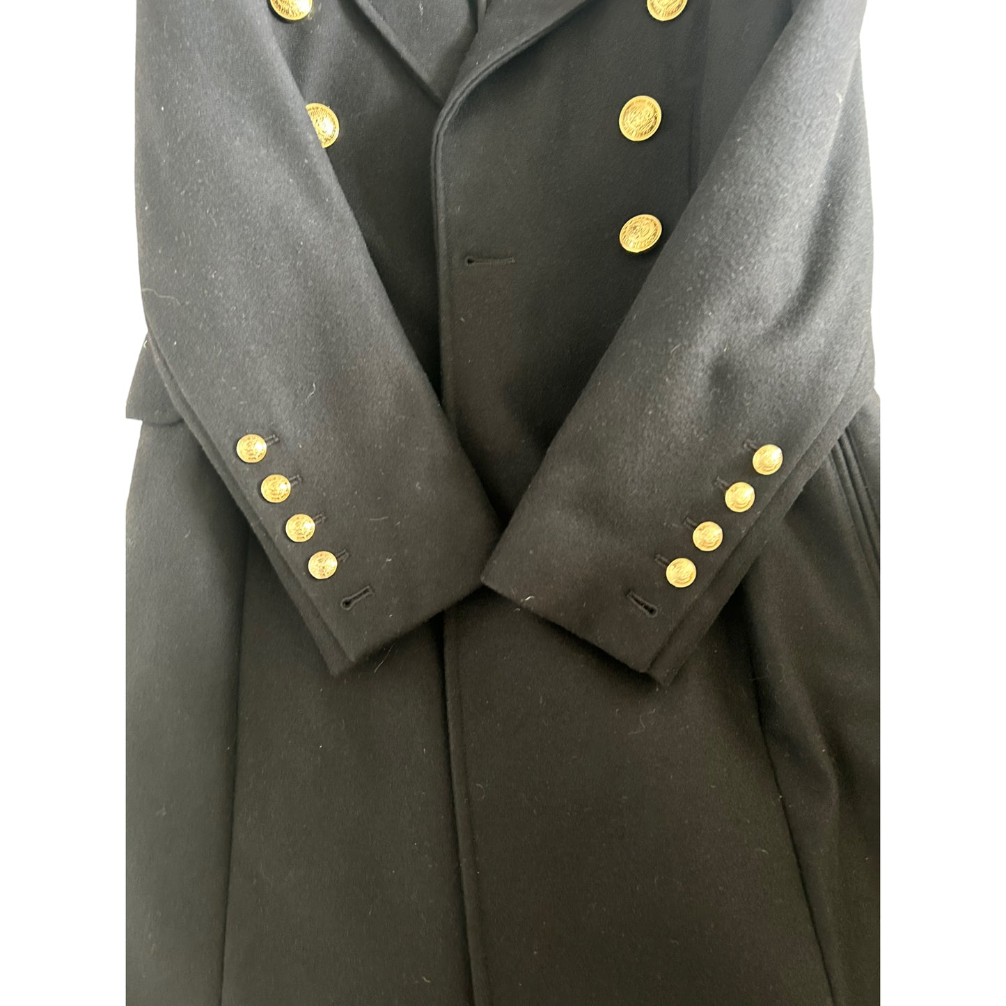 Balmain Double-breasted Wool-blend Coat - 38