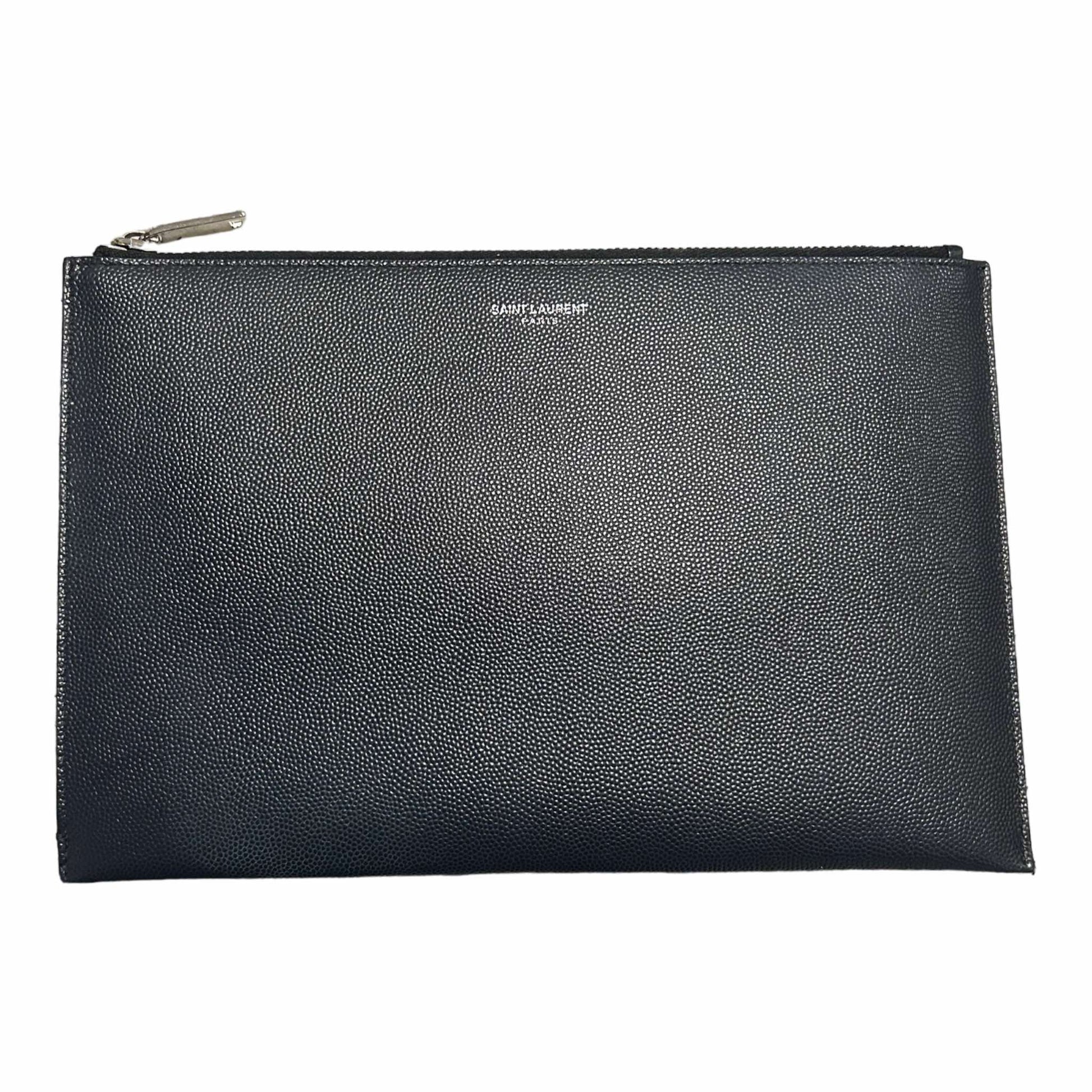 Saint Laurent Logo Stamp Clutch - 375950