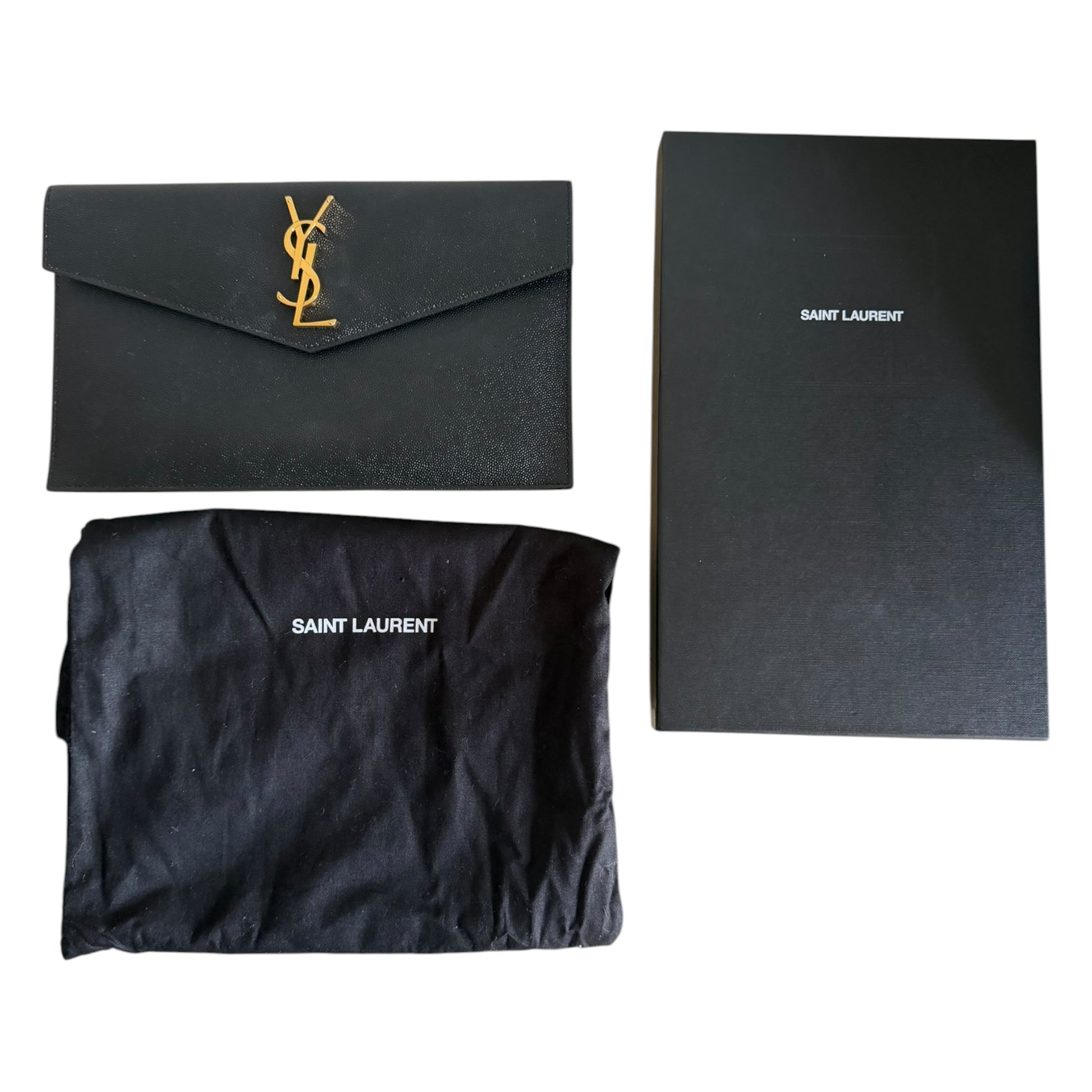 Saint Laurent Black Uptown Pouch - 565739