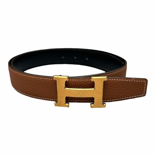 Hermès Gold Reversible 32mm Belt (85/34)