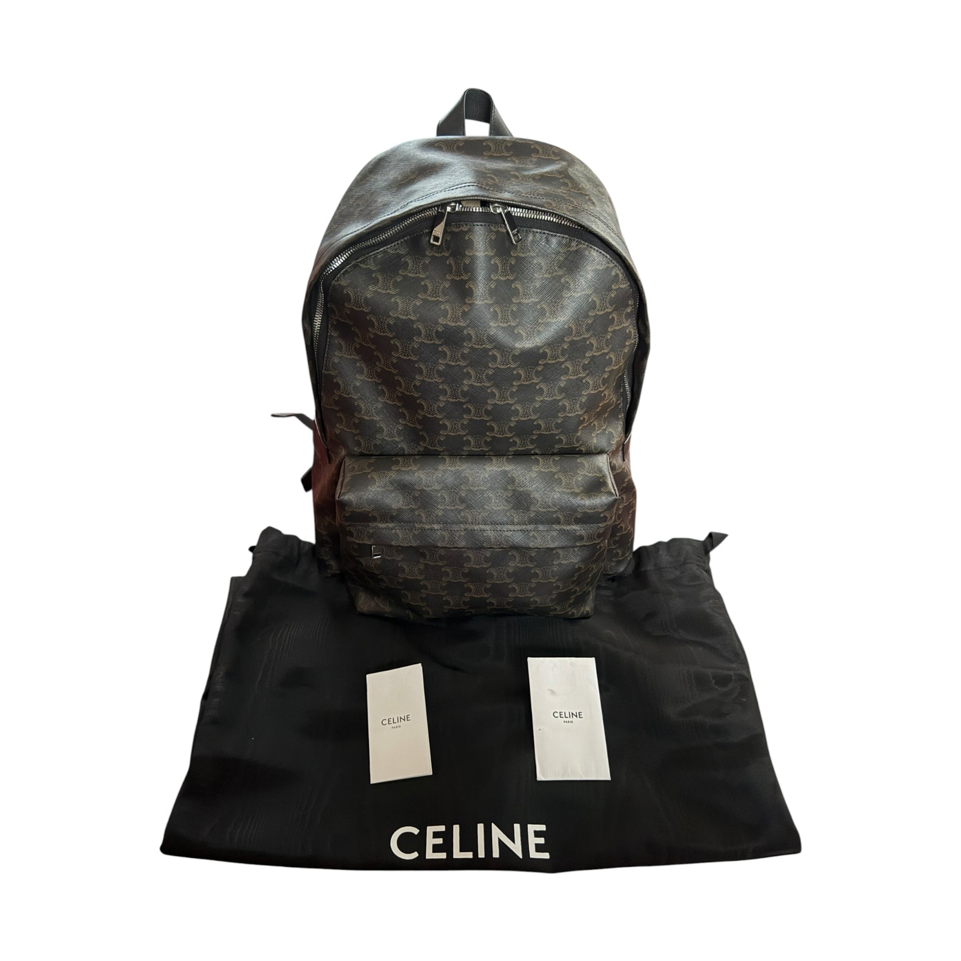 Celine Triomphe & Calfskin Medium Backpack - 188382