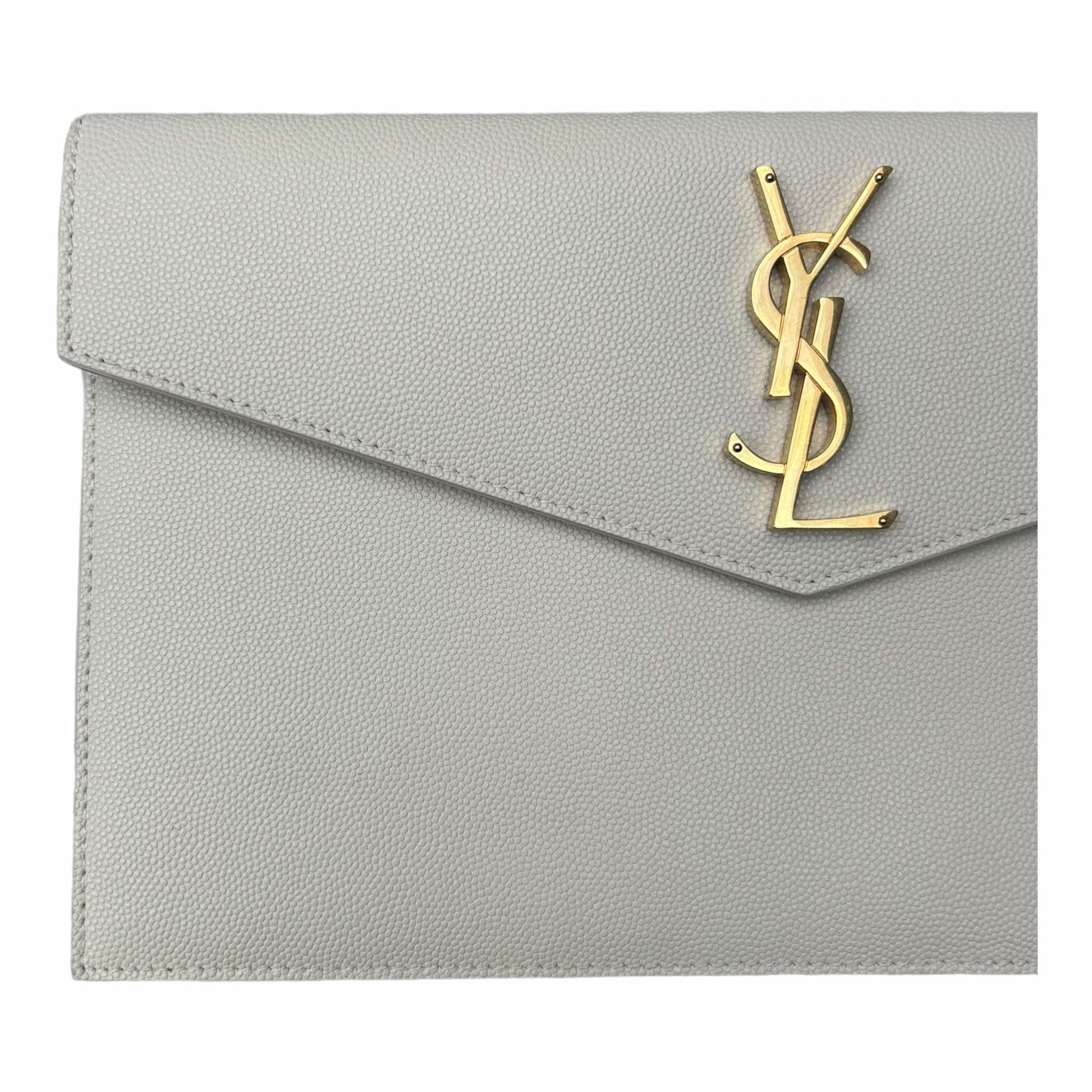 Saint Laurent White Uptown Pouch - 565739