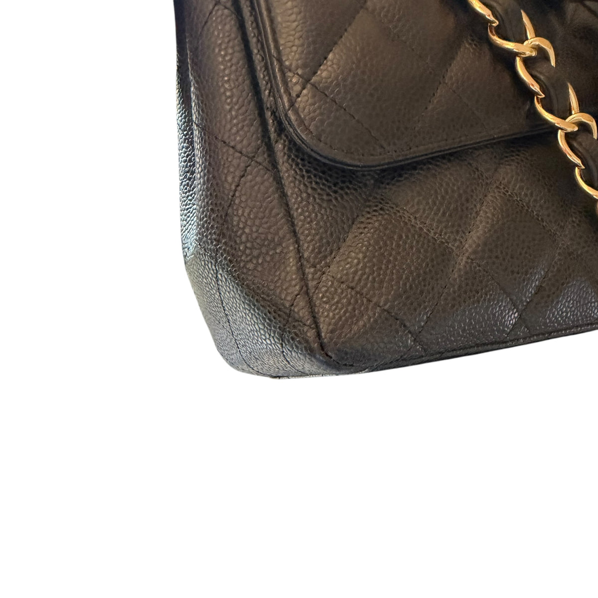 Chanel Timeless Classic Quilted Caviar Maxi Double Flap