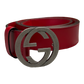 Gucci Red GG Belt - (105/42) - 546389