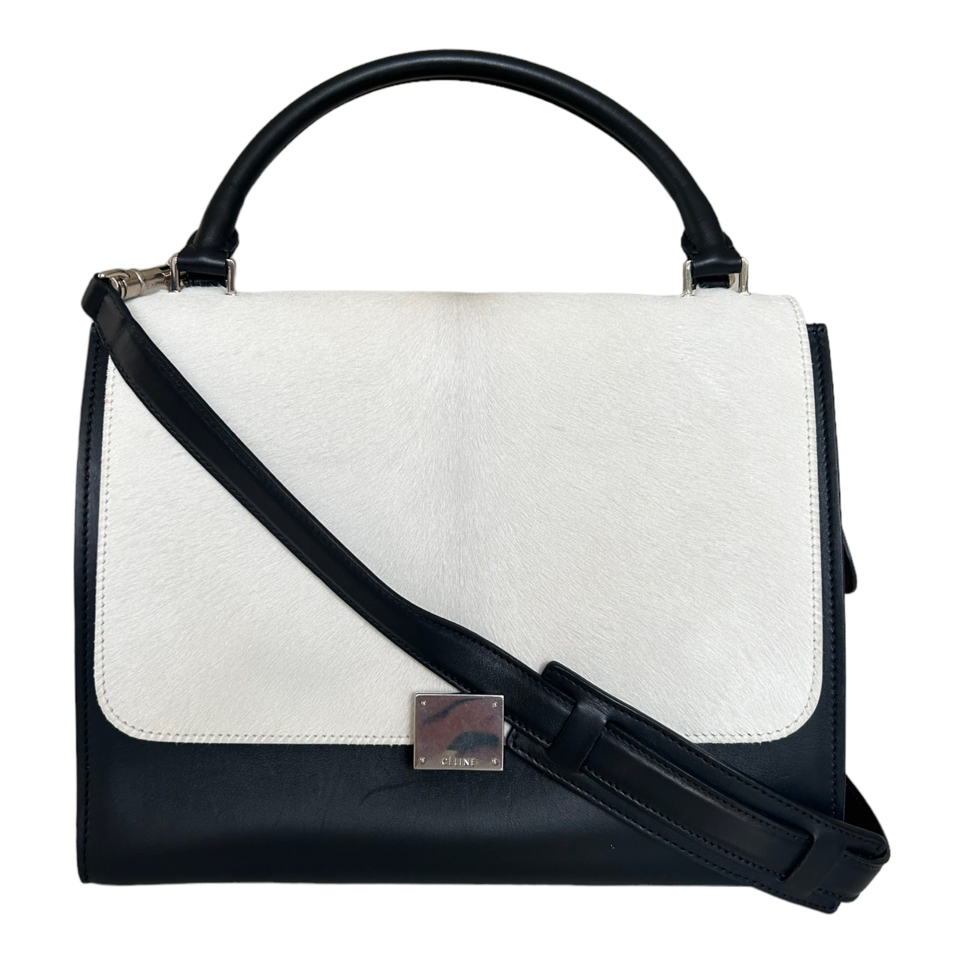 Celine Medium Trapeze Pony Hair - Tricolour