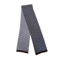 Gucci Monogram Wool Scarf - Dark Grey
