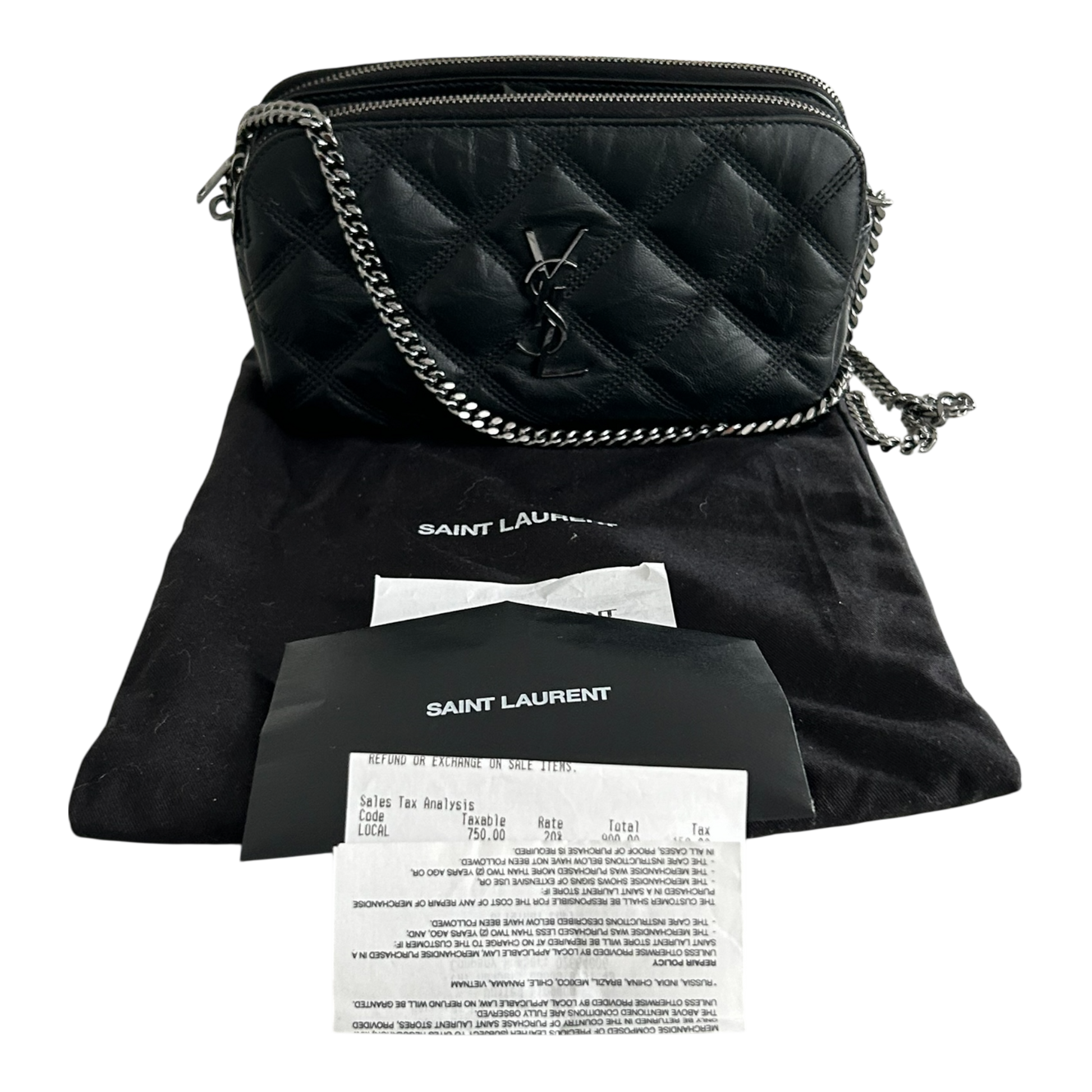Saint Laurent Becky Double Zip Shoulder Bag - 608941