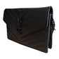 Saint Laurent Black Cassandre Envelope Chain Flap - 857605