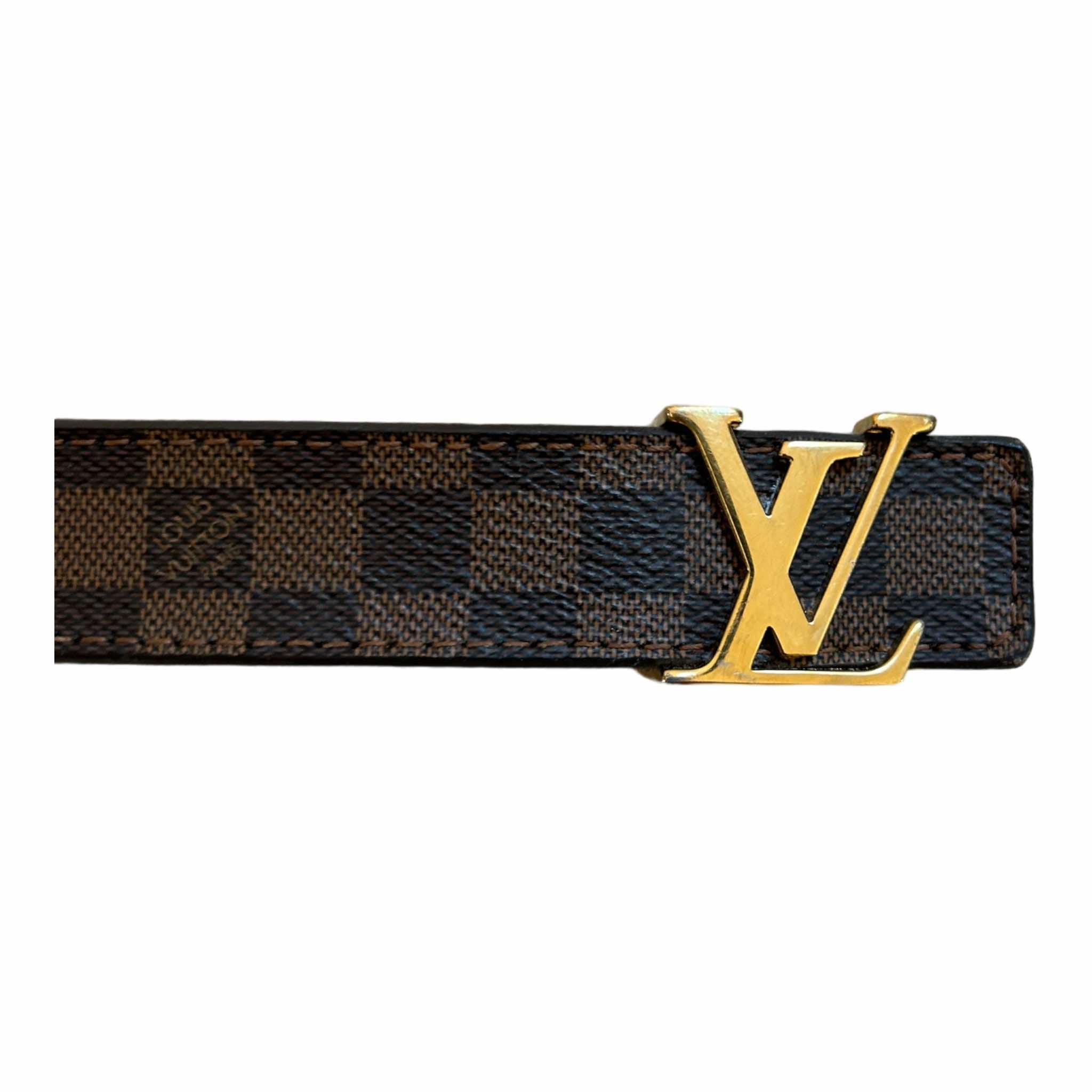 Pre Loved Louis Vuitton Initials 25mm Belt 80 32 M9267W Refined Luxury