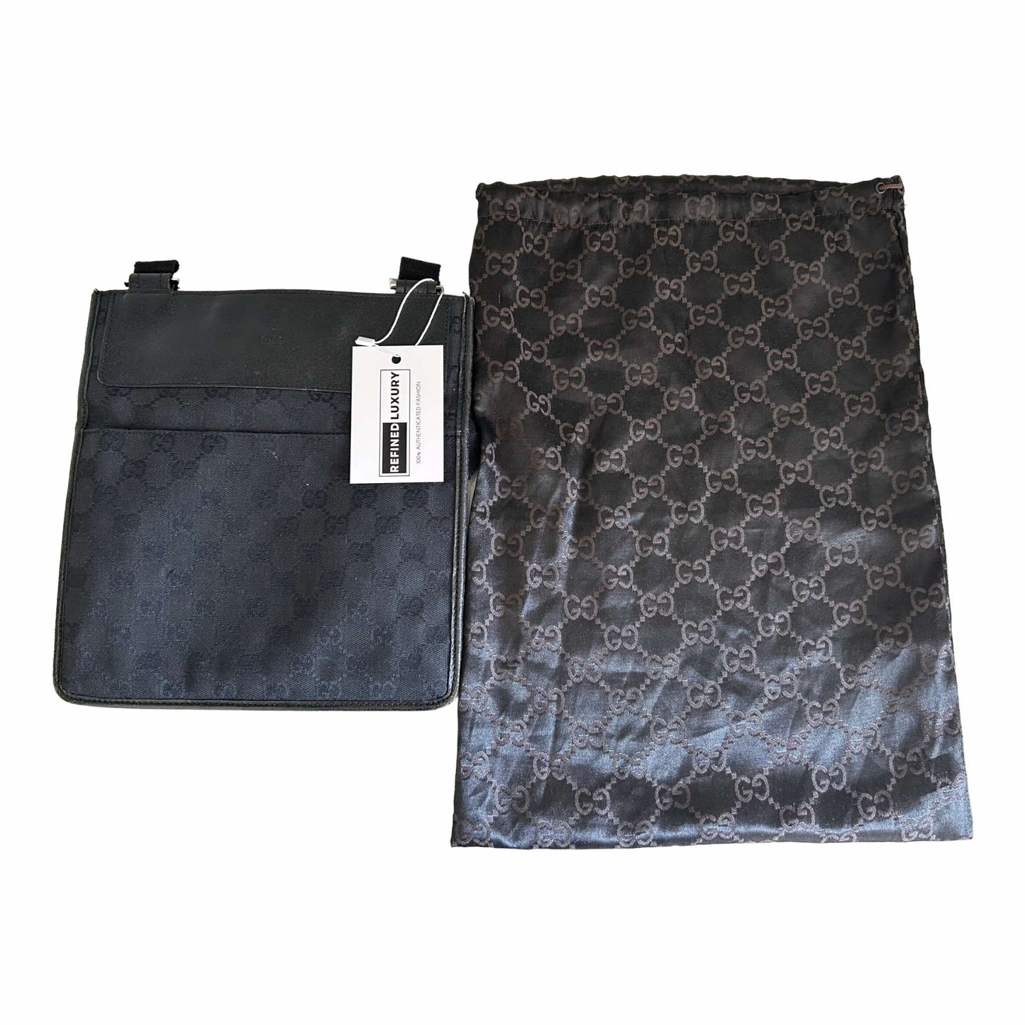 Gucci GG Black Messenger Bag - 27639