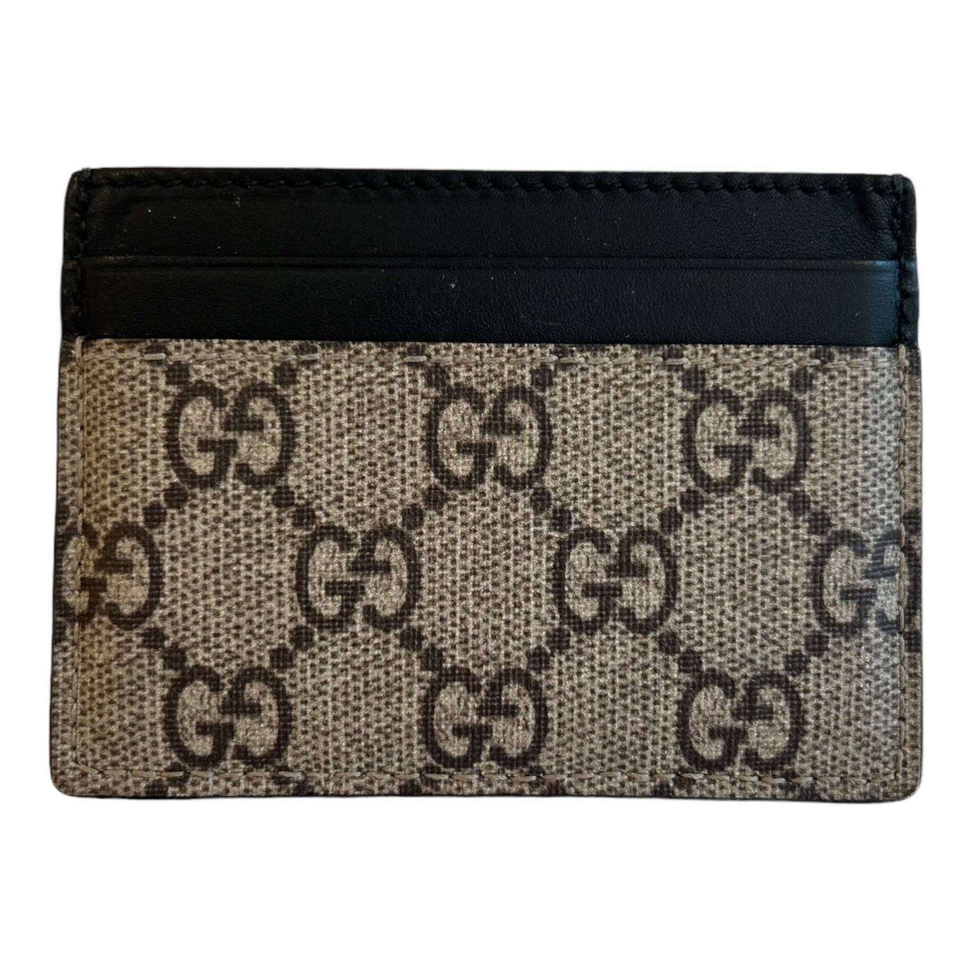 Gucci GG Supreme Bee Card Holder - 451277