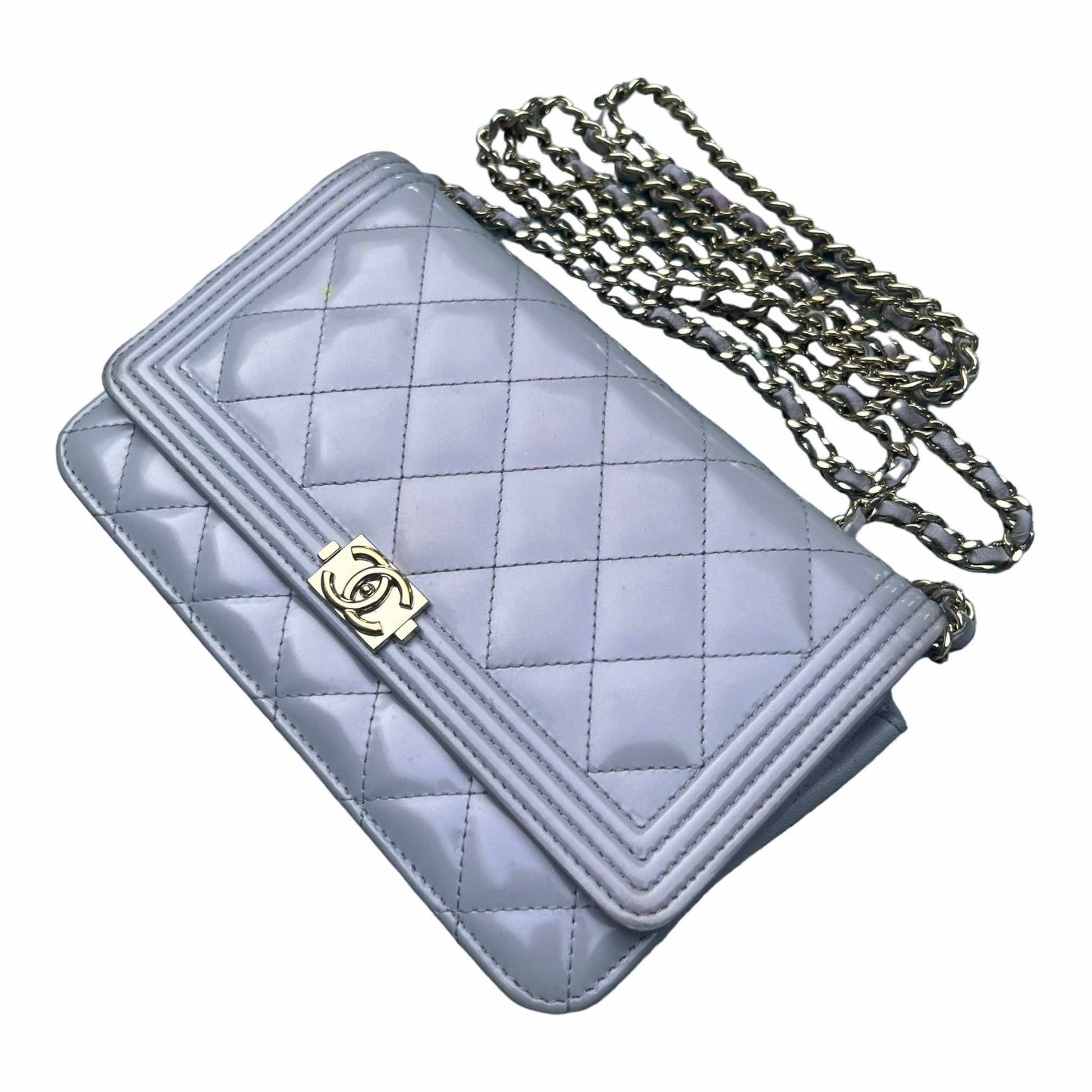 Chanel Lilac Boy Wallet On Chain WOC