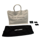 Saint Laurent Cream Linen Rive Gauche Tote - 509415