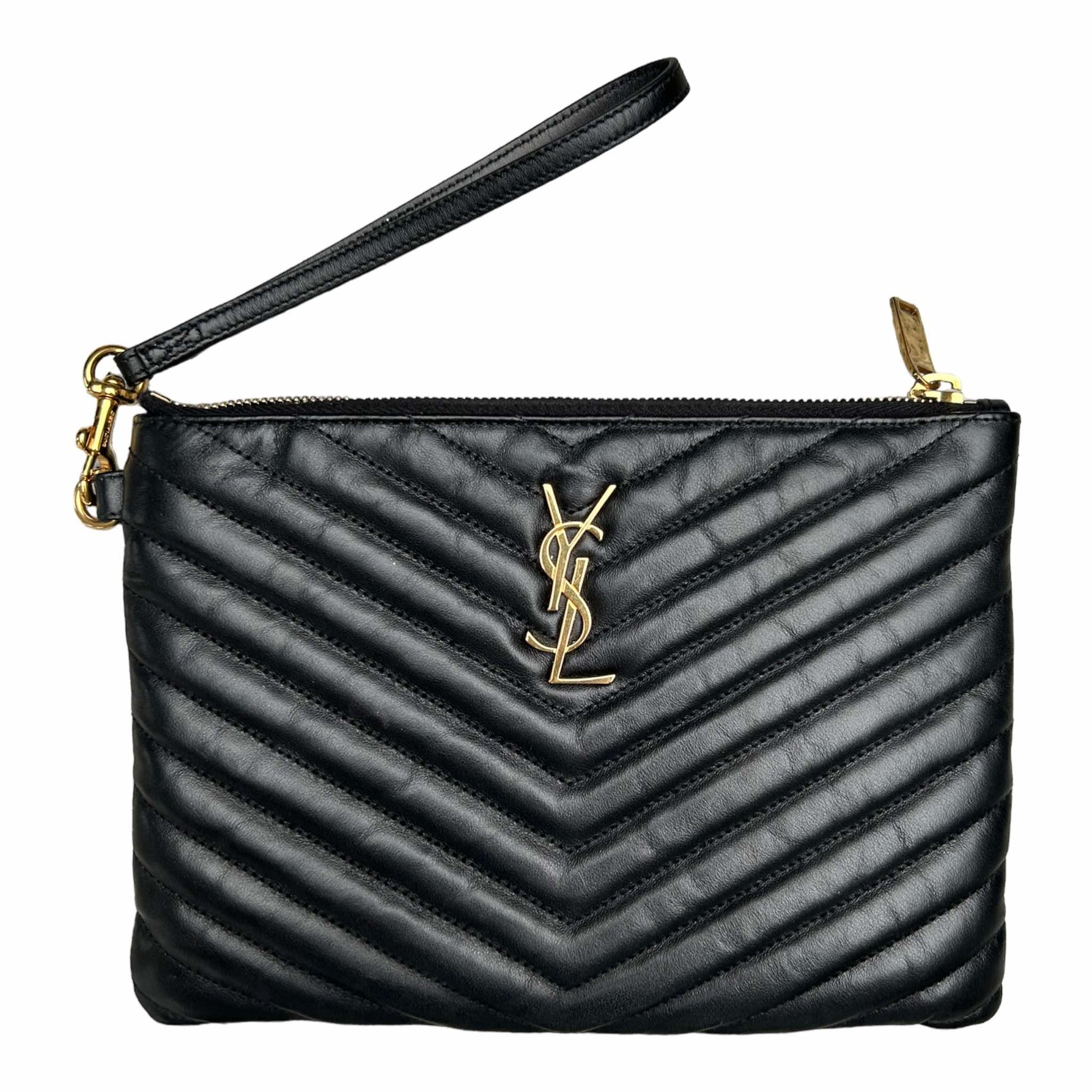 Saint Laurent Monogram Quilted Pouch - 379039