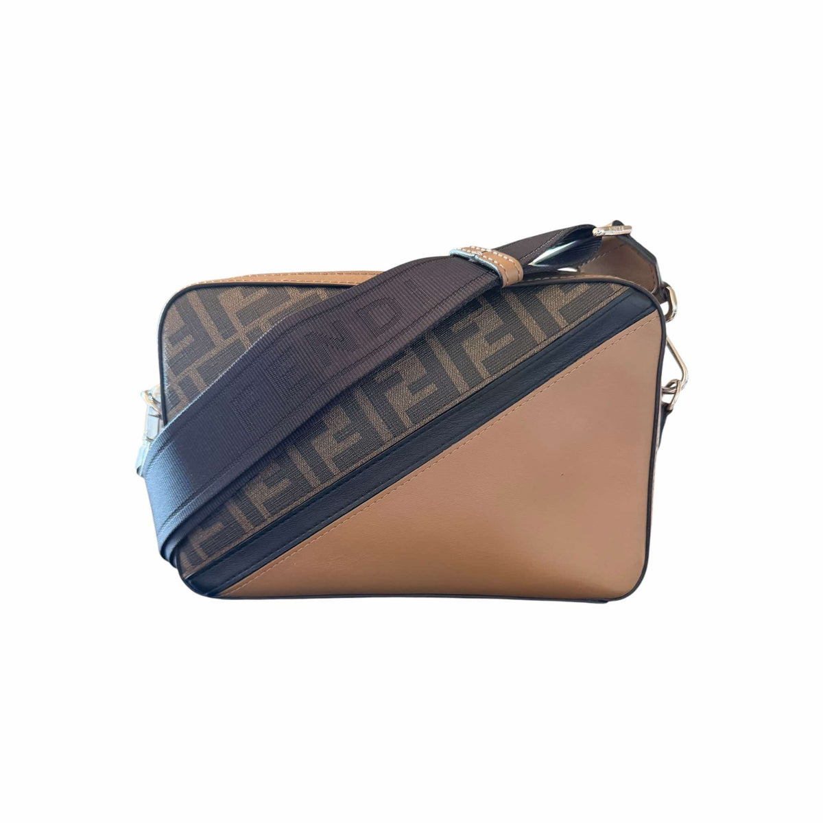 Fendi FF Brown Diagonal Bag
