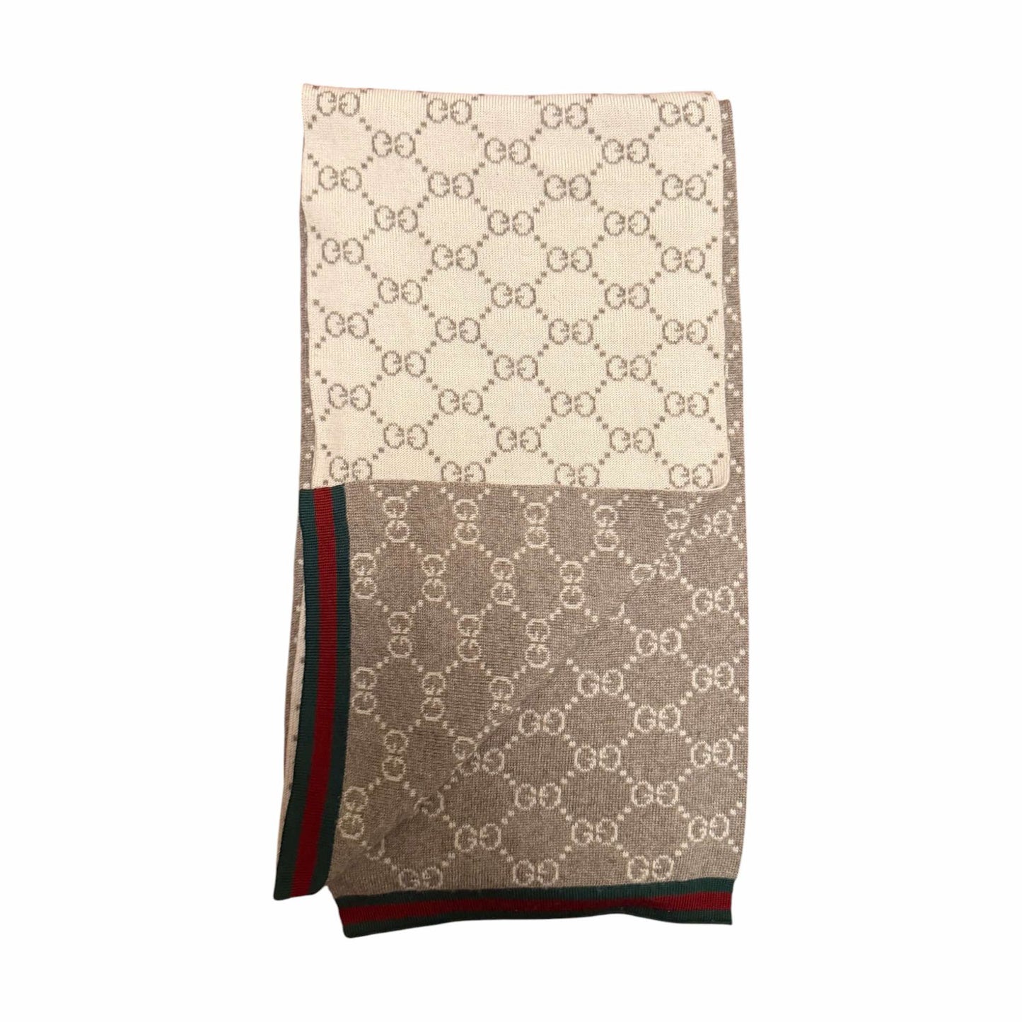 Gucci Monogram Scarf - Grey