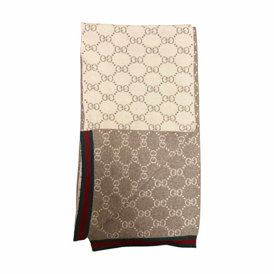Gucci Monogram Scarf - Grey