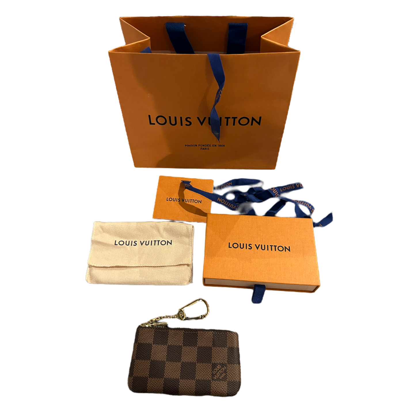 Louis Vuitton Damier Ebene Key Pouch - N62658