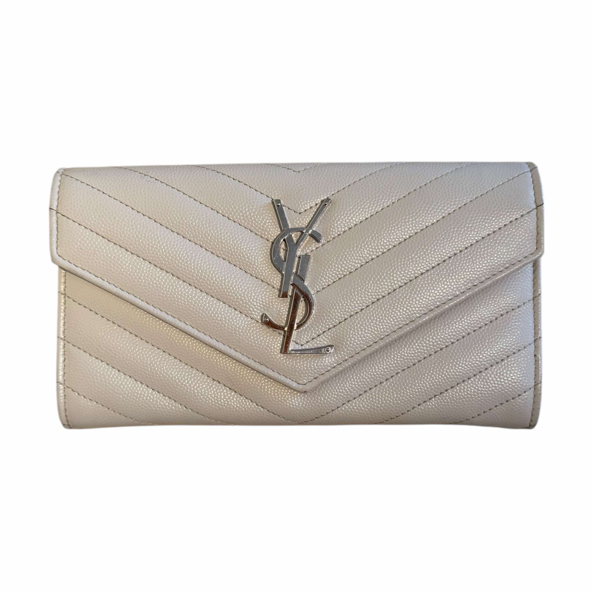Pre-Loved Saint Laurent Cassandre Matelassé Large Flap Wallet