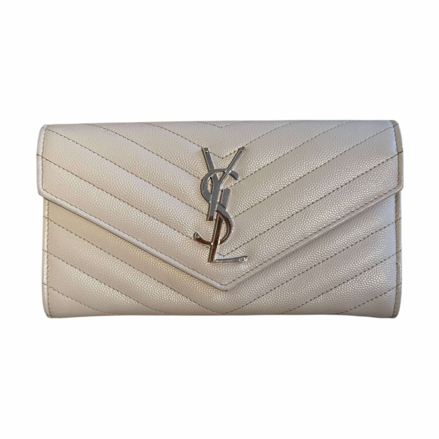 Saint Laurent Cassandre Matelassé Large Flap Wallet - 372264