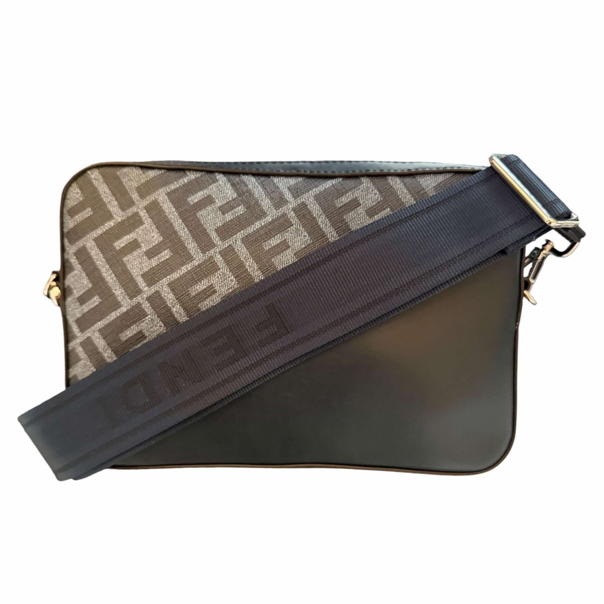 Fendi FF Blue Diagonal Bag