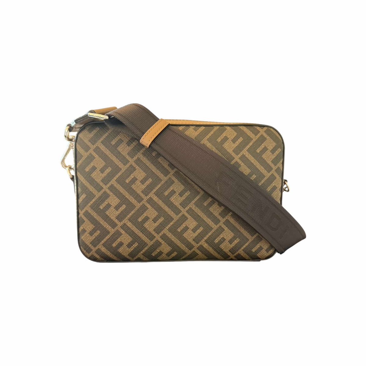 Fendi FF Brown Diagonal Bag