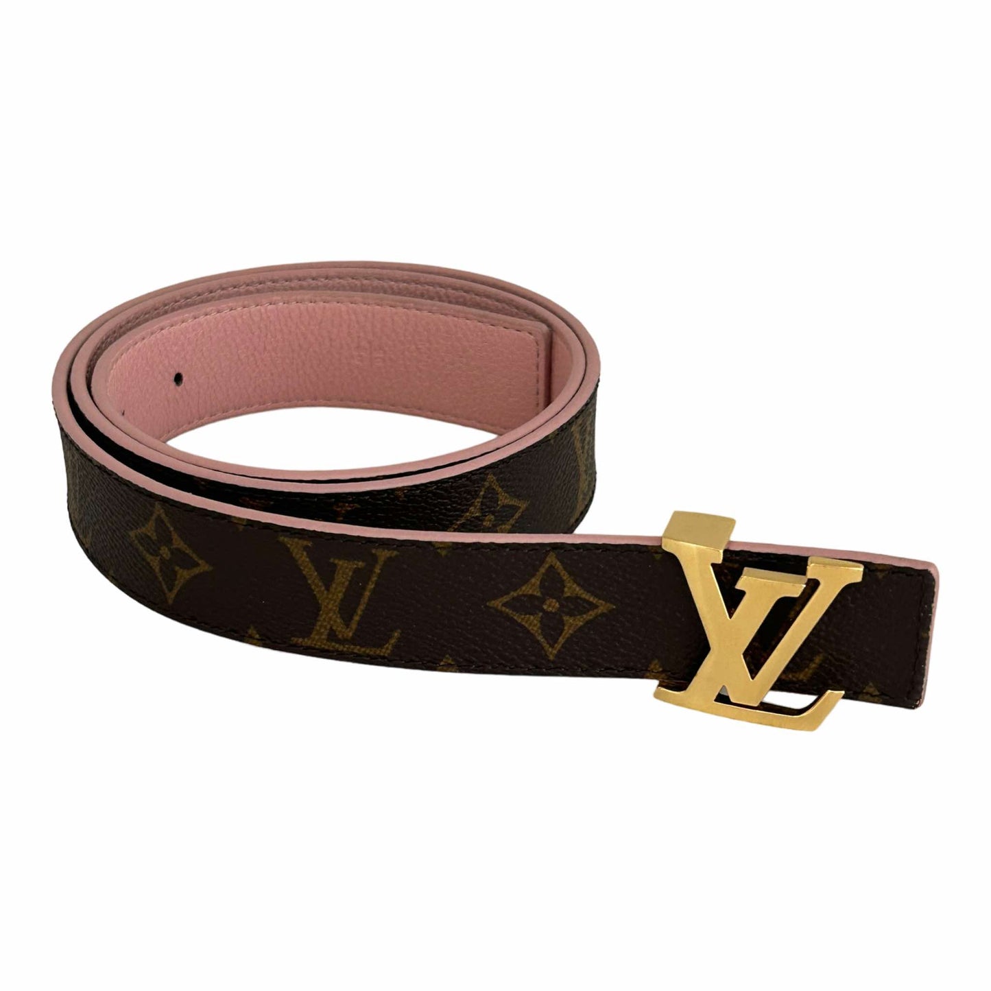 Louis Vuitton Womens Rose Poudre Reversible Belt (90/36) - M9052