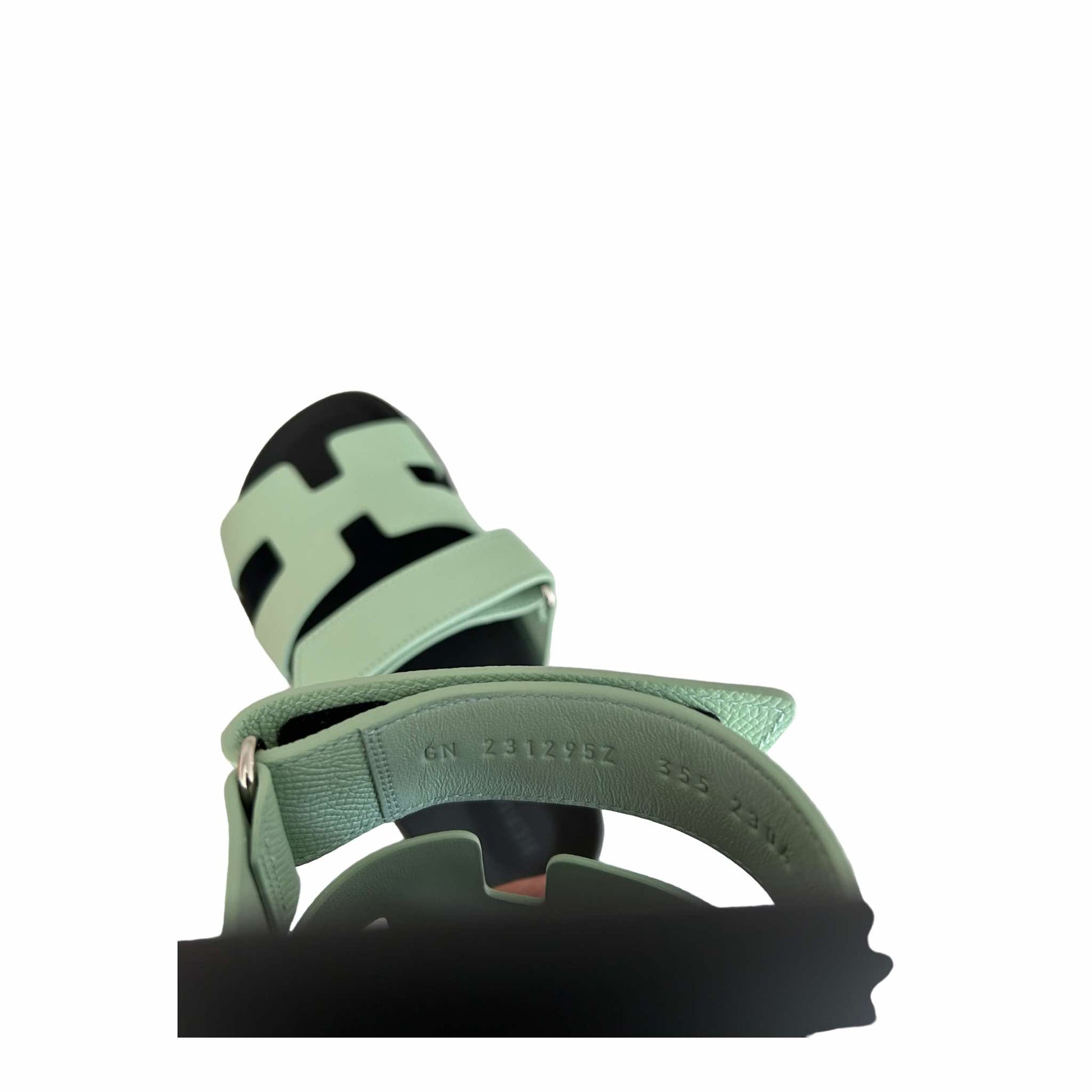 Hermès Chypre Sandals Vert Jade - Size EU 35.5