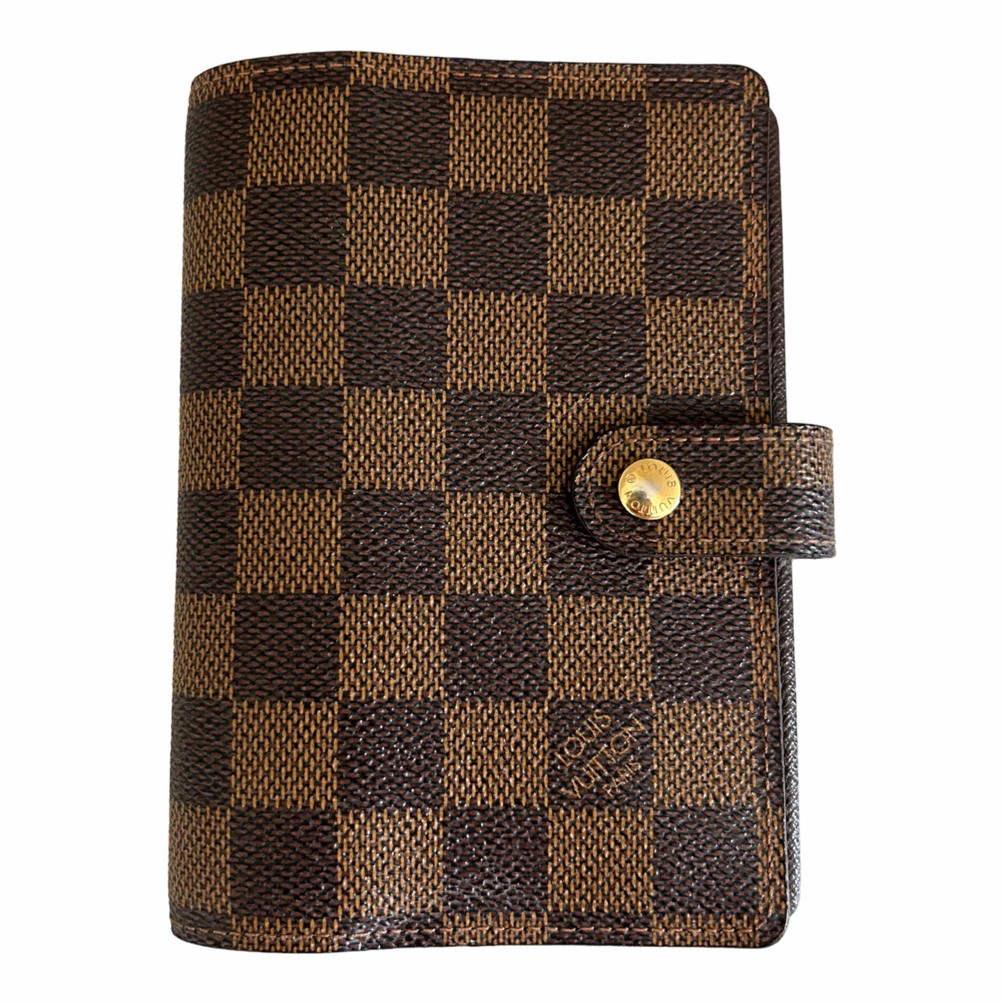 Louis Vuitton Damier Ebene Small Ring Agenda - R20700