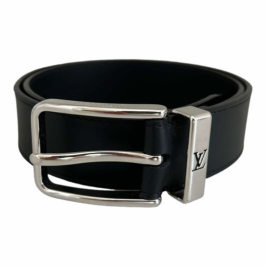Louis Vuitton Womens Black Leather Belt (75/30)