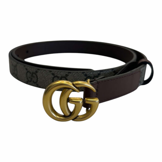 Gucci Ladies Monogram Mini GG Belt - (85/34) - 409417