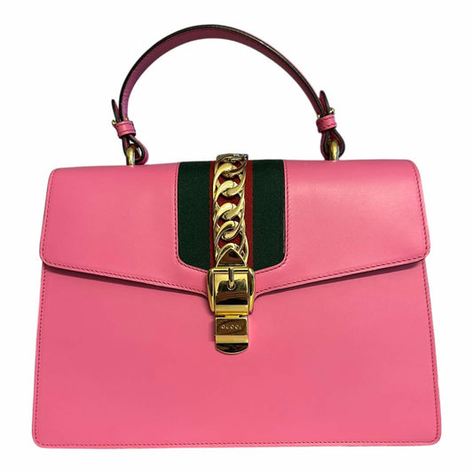 Gucci Pink Sylvie Top Handle Bag - 431665