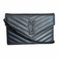 Saint Laurent Black Cassandre Envelope Chain Flap - 857605