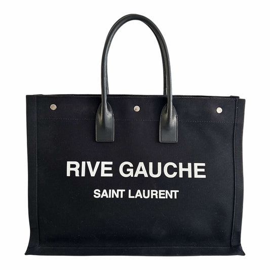 Saint Laurent Black Rive Gauche Tote - 499290