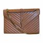Saint Laurent Tan Large Envelope Flap Bag - 354118